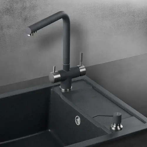 Кухонная мойка Kuppersberg SYMPAGI 50 1B1D DARK ROCK
