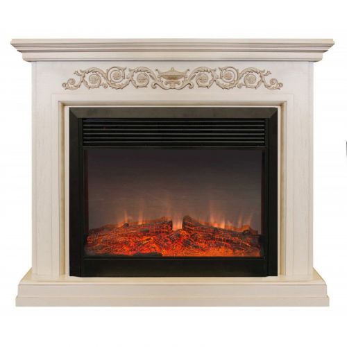 Каминокомплект RealFlame Leticia 26 WT с очагом Moonblaze Deluxe