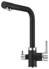 Кухонный смеситель GEOS DEEP BLACK