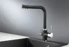 Кухонный смеситель GEOS DEEP BLACK