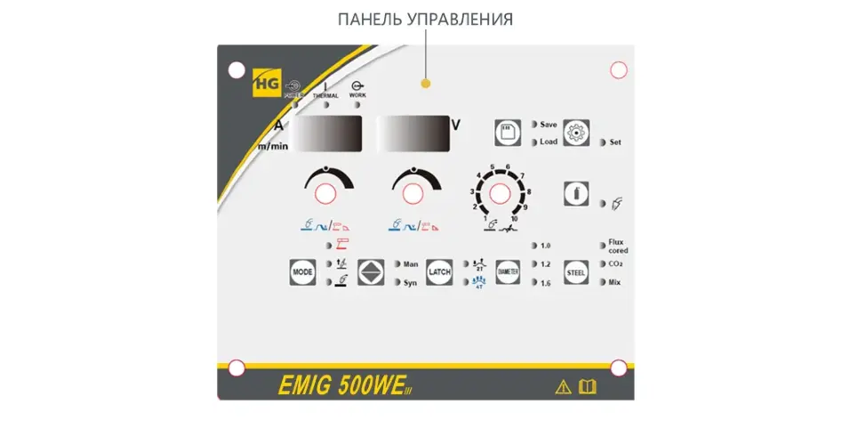 Сварочный полуавтомат HUGONG EMIG 500WE III (цифровой подающий)