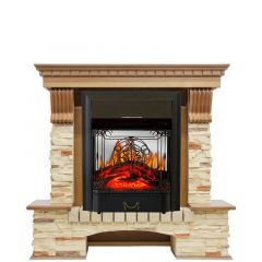 Каминокомплект Royal Flame Pierre Luxe сланец с очагом Majestic FX M Black