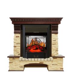 Каминокомплект Royal Flame Pierre Luxe сланец с очагом Majestic FX M Black