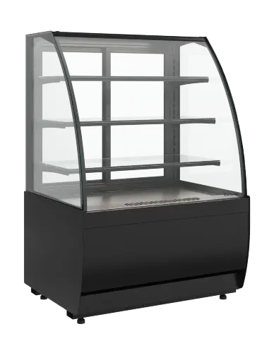 Витрина кондитерская Carboma K70 VV 1,3-1 STANDARD, версия 2.0, 9005, холодильная