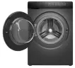 Стиральная машина с инвертором и паром MEFERI MFW121416GR COMFORT PLUS отдельностоящая серая, загрузка 12 кг, с сенсорным управлением
