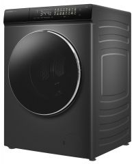 Стиральная машина с инвертором и паром MEFERI MFW121416GR COMFORT PLUS отдельностоящая серая, загрузка 12 кг, с сенсорным управлением