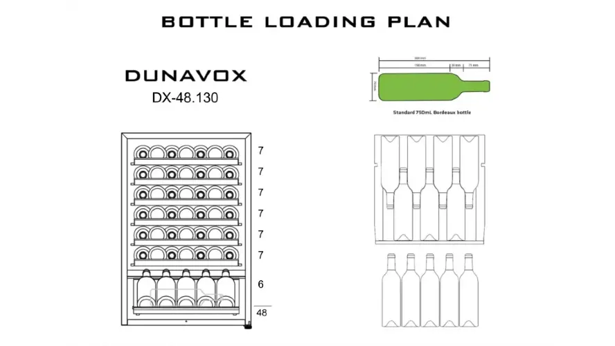 Винный шкаф Dunavox DX-48.130KF