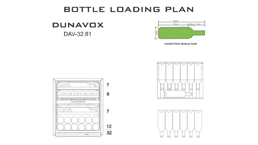 Винный шкаф Dunavox DAV-32.81DB.TO
