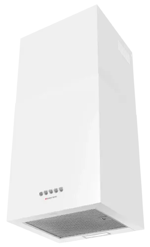 Кубическая вытяжка кухонная MEFERI ROOMBOX40WH COMFORT, пристенная, 40 см, белая, квадратная, производительность 1100 м3/ч, 3 скорости, низкий уровень шума, режимы отвод и рециркуляция, гарантия 3 года