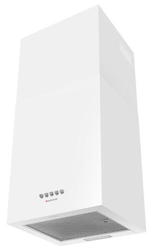 Кубическая вытяжка кухонная MEFERI ROOMBOX40WH COMFORT, пристенная, 40 см, белая, квадратная, производительность 1100 м3/ч, 3 скорости, низкий уровень шума, режимы отвод и рециркуляция, гарантия 3 года