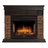 Каминокомплект Firelight Bricks Wood 30 с очагом Electrolux EFP/P-3020LS камень коричневый/шпон темный дуб