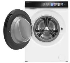 Стиральная машина с инвертором и паром MEFERI MFW101216WH COMFORT отдельностоящая белая, загрузка 10 кг, с возможностью установки в колонну, с сенсорным управлением