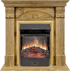 Каминокомплект Royal Flame Dublin RUSTIC (Разборный) с очагом Majestic FX M Brass дуб натуральный