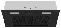 Вытяжка кухонная MEFERI INBOX60BK SENSOR COMFORT, 60 см, полновстраиваемая, черная, производительность 950 м3/ч, 3 скорости, низкий уровень шума, режимы отвод и рециркуляция, гарантия 3 года