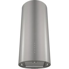 Вытяжка кухонная цилиндрическая настенная MEFERI TUBE35IX ULTRA, 35 см, серая, производительность 1200 м3/ч, 3 скорости, низкий уровень шума, режимы отвод и рециркуляция, гарантия 3 года