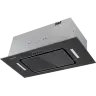 Вытяжка кухонная MEFERI INBOX60BK GLASS ULTRA, 60 см, встраиваемая, черная, стекло, производительность 900 м3/ч, 3 скорости, низкий уровень шума, режимы отвод и рециркуляция, гарантия 3 года