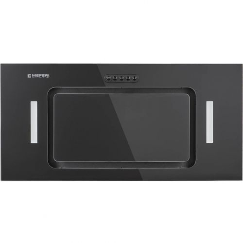 Вытяжка кухонная MEFERI INBOX60BK GLASS ULTRA, 60 см, встраиваемая, черная, стекло, производительность 900 м3/ч, 3 скорости, низкий уровень шума, режимы отвод и рециркуляция, гарантия 3 года