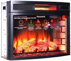 Каминокомплект Interflame Экстер Кавказ бежевый патина с очагом Panoramic 06 25 LED FX QZ