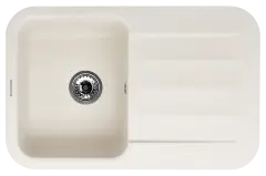 Кухонная мойка LIRA 1B1D WHITE