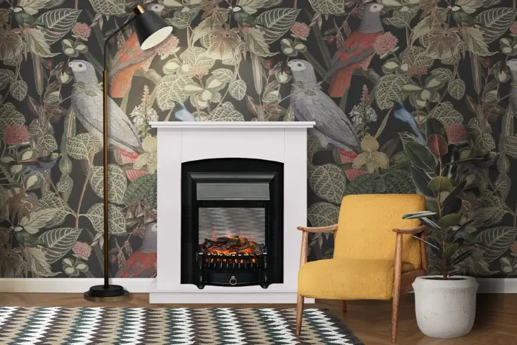Каминокомплект Royal Flame Barcelona Белый c очагом Fobos FX M Black