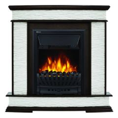Каминокомплект Firelight Scala Classic с очагом Electrolux EFP/P-1020LS сланец скалистый белый/шпон тёмный дуб