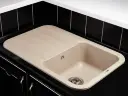 Кухонная мойка LIRA 1B1D BEIGE