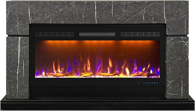 Каминокомплект Royal Flame Lindos SFT с очагом Crystal 40 RF stone touch