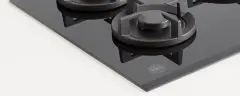 Варочная панель Bertazzoni Professional 60 см газ на стекле с боковой WOK-конфоркой, черное стекло