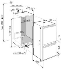 Встраиваемый холодильник Liebherr ICNf 5103 Pure