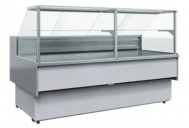 Витрина среднетемпературная Carboma GC110 SM 2,0-1, с боковинами, 0011-9006, холодильная