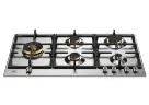 Встраиваемая газовая варочная панель Bertazzoni, конфорка dual wok сбоку, 90 см, нержавеющая сталь