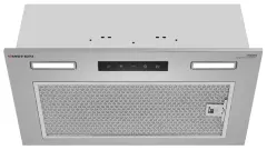 Вытяжка кухонная MEFERI INBOX52IX SENSOR COMFORT, 52 см, встраиваемая, серая, производительность 950 м3/ч, 3 скорости, низкий уровень шума, режимы отвод и рециркуляция, сенсорное управление, пульт дистанционного управления, гарантия 3 года