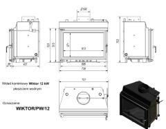 Топка с водяным контуром WIKTOR/PW/12/W