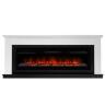 Каминокомплект Firelight Canto Long с очагом Electrolux Infinity EFP/P-1600ULS белый/черный