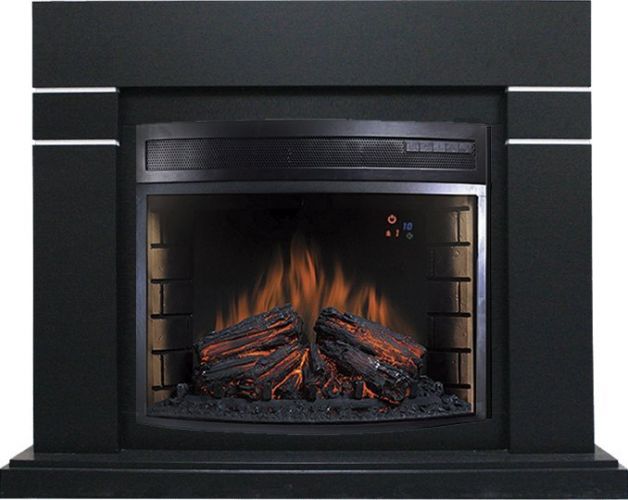 Каминокомплект Royal Flame Lindos черный с очагом Dioramic 28 LED FX