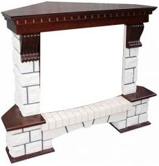 Портал Royal Flame Pierre Luxe угловой под очаг Dioramic 28 FX