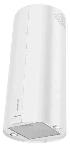 Вытяжка кухонная цилиндрическая островная MEFERI TUBE40WH ISLA POWER, 40 см, белая, производительность 850 м3/ч, 3 скорости, низкий уровень шума, режимы отвод и рециркуляция, гарантия 3 года
