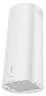 Вытяжка кухонная цилиндрическая островная MEFERI TUBE40WH ISLA POWER, 40 см, белая, производительность 850 м3/ч, 3 скорости, низкий уровень шума, режимы отвод и рециркуляция, гарантия 3 года