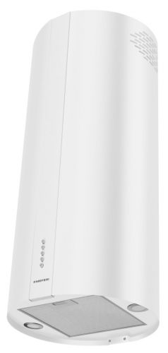 Вытяжка кухонная цилиндрическая островная MEFERI TUBE40WH ISLA POWER, 40 см, белая, производительность 850 м3/ч, 3 скорости, низкий уровень шума, режимы отвод и рециркуляция, гарантия 3 года