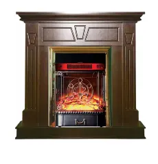 Каминокомплект Interflame Берта с очагом Majestic FX M Brass дуб