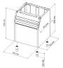 Бункер для льдогенераторов Brema BIN 200*G160-280-510-TM