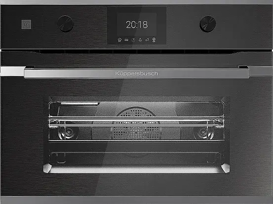 Компактный духовой шкаф с микроволнами Kuppersbusch CBM 6350.0 GPH 3 Silver Chrome