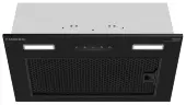 Вытяжка кухонная MEFERI INBOX52BK SENSOR COMFORT, 52 см, встраиваемая, черная, производительность 950 м3/ч, 3 скорости, низкий уровень шума, режимы отвод и циркуляция, сенсорное управление, пульт дистанционного управления, гарантия 3 года