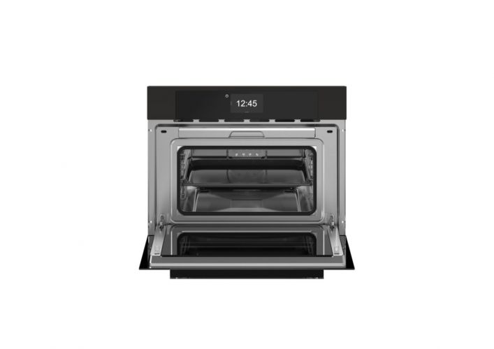 Компактный духовой шкаф Bertazzoni Modern, комбинированный с пароваркой, 60x45 см, черный