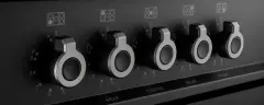 Варочный центр Bertazzoni, 5 индукционных зон, многофункциональный электрический шкаф, 90 см, карбонио