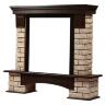 Портал Firelight Forte Wood Classic камень коричневый/шпон темный дуб