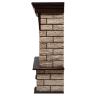 Портал Firelight Forte Wood Classic камень коричневый/шпон темный дуб