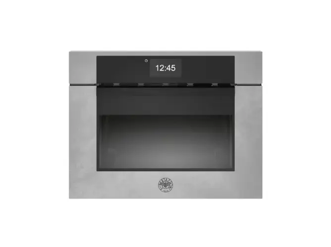 Компактный духовой шкаф Bertazzoni Modern, комбинированный с пароваркой, 60x45 см, цинк