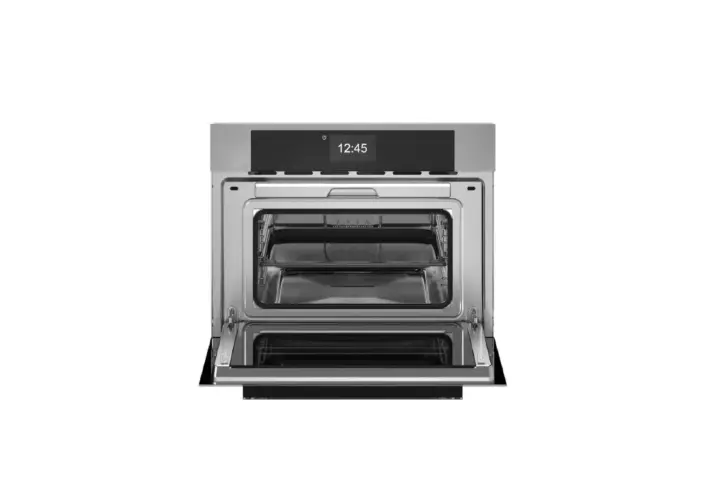 Компактный духовой шкаф Bertazzoni Modern, комбинированный с пароваркой, 60x45 см, цинк