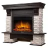 Каминокомплект Firelight Pietra Nuovo 25 с очагом Electrolux EFP/P-2520LS сланец белый/шпон темный дуб